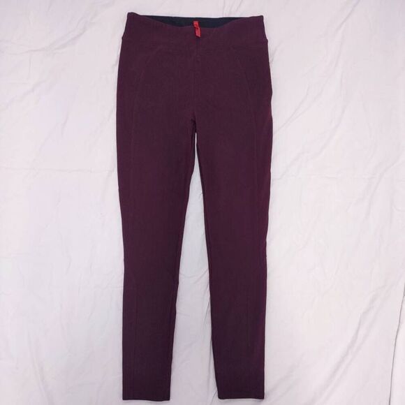 SPANX Micro Rib Knit Control Top Skimmer Leggings Purple Wine. Medium - Picture 1 of 4